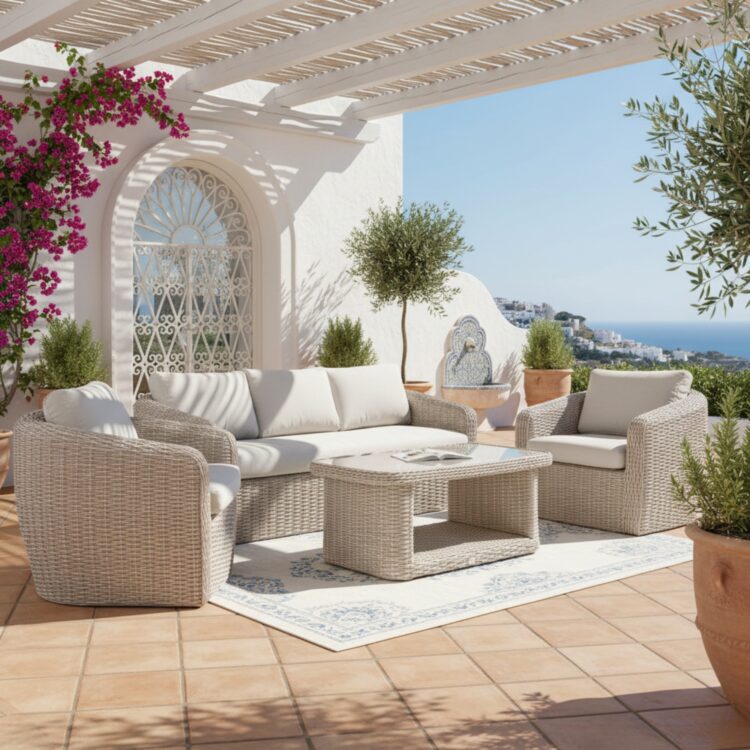 Conjunto de jardín Morea gris