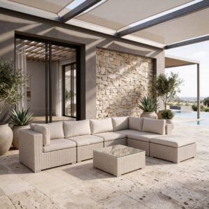 Conjunto jardín Turín blanco